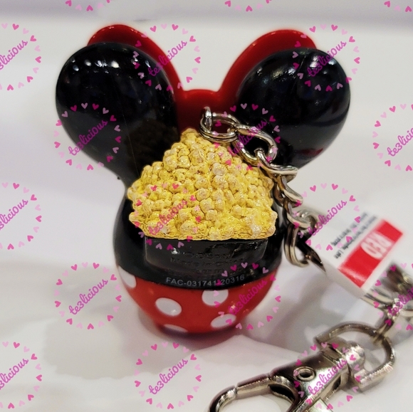DISNEY MINNIE MOUSE POPCORN BUCKET KEYCHAIN - Picture 4 of 4